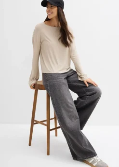 T-shirt fluide et oversize en viscose extensible