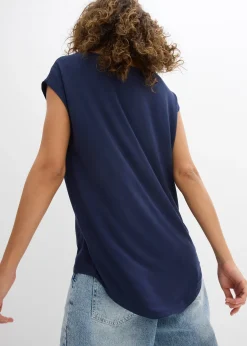 T-shirt fluide, plus long derrière