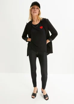 T-shirt fluide, plus long derrière