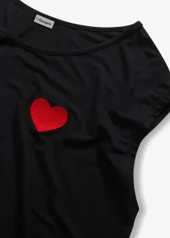 T-shirt fluide, plus long derrière