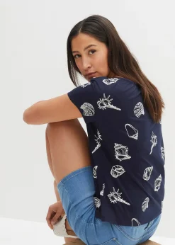 T-shirt imprimé à col rond