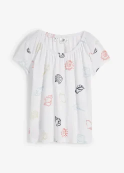 T-shirt imprimé à col rond