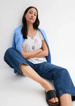 T-shirt imprimé à col rond