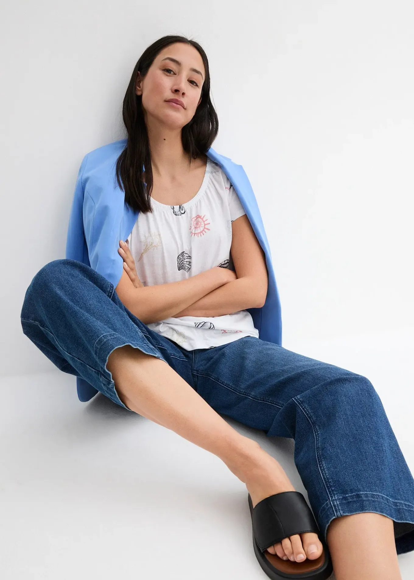 T-shirt imprimé à col rond