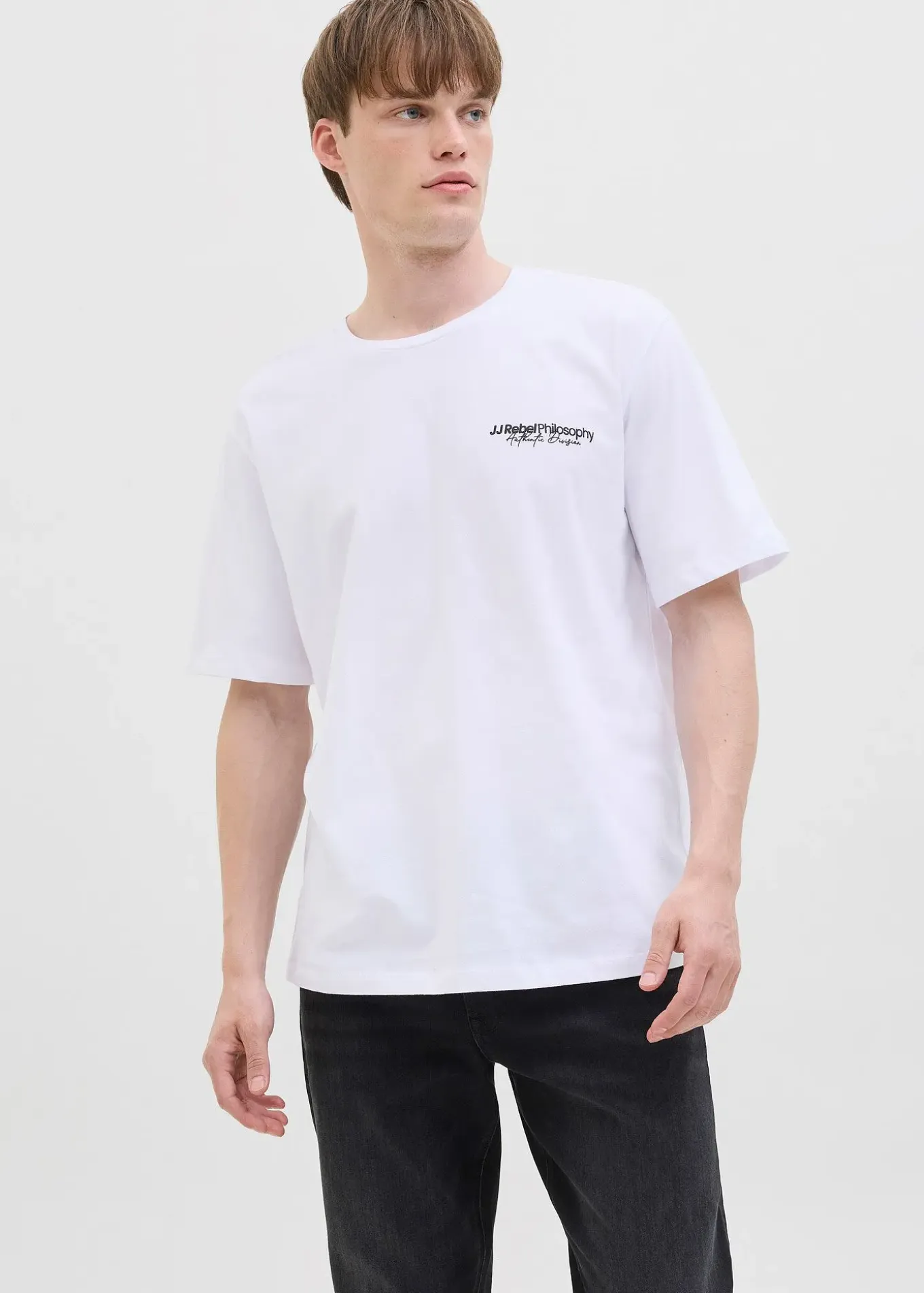 T-shirt JJ REBEL loose, 100% coton