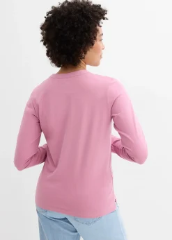 T-shirt long à col tunisien