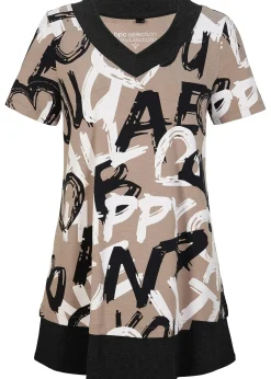 T-shirt long à manches courtes