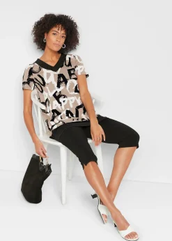 T-shirt long à manches courtes