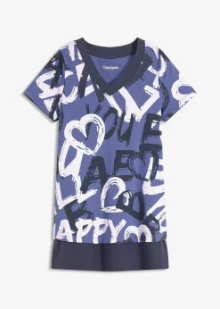 T-shirt long à manches courtes