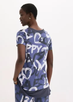 T-shirt long à manches courtes