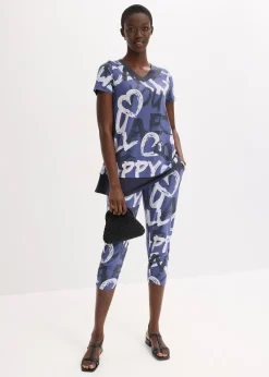 T-shirt long à manches courtes