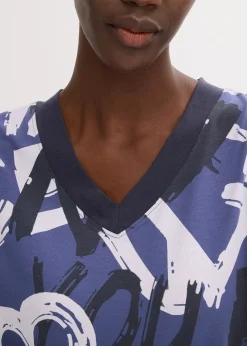 T-shirt long à manches courtes