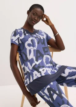 T-shirt long à manches courtes