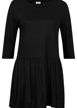 T-shirt long avec volant