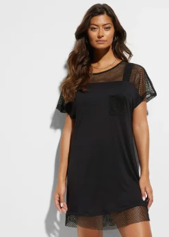 T-shirt long de plage en viscose