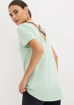 T-shirt long de sport avec décolleté dos