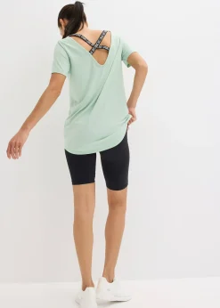 T-shirt long de sport avec décolleté dos