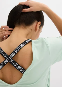 T-shirt long de sport avec décolleté dos