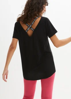 T-shirt long de sport avec décolleté dos