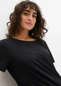 T-shirt long de sport avec décolleté dos