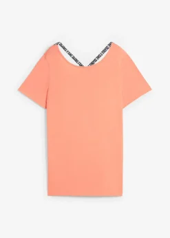 T-shirt long de sport avec décolleté dos