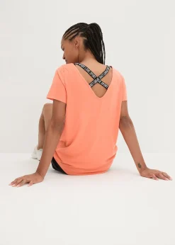 T-shirt long de sport avec décolleté dos