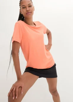 T-shirt long de sport avec décolleté dos