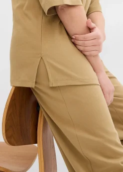 T-shirt long en interlock