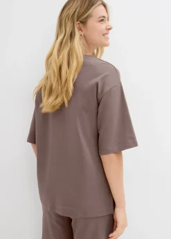 T-shirt long en interlock