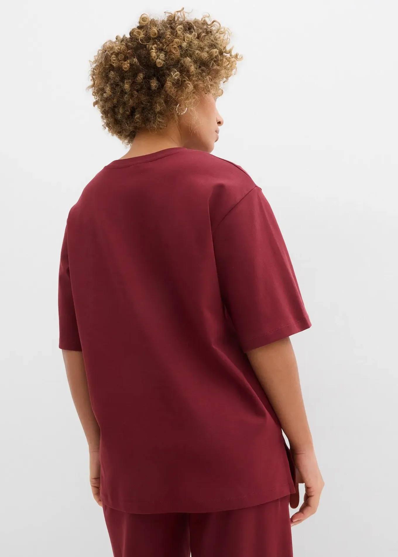 T-shirt long en interlock