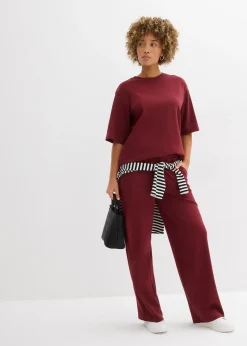 T-shirt long en interlock