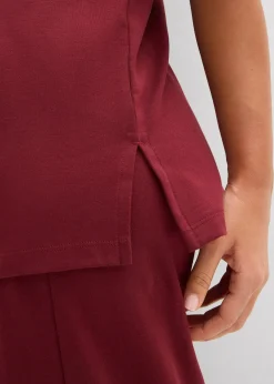 T-shirt long en interlock