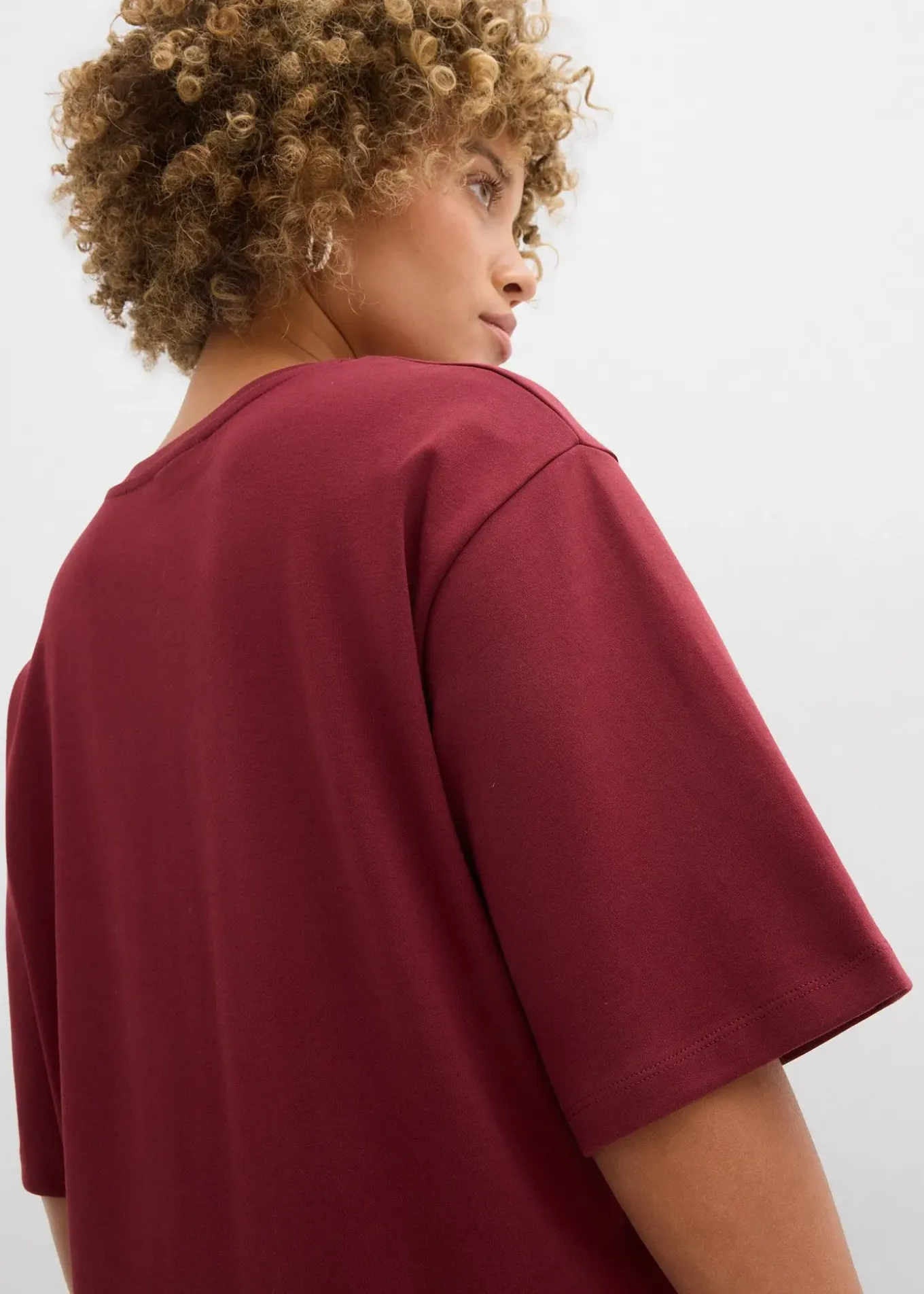 T-shirt long en interlock