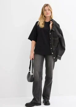 T-shirt long en interlock