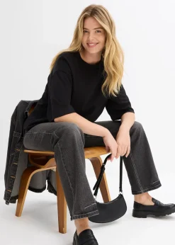 T-shirt long en interlock