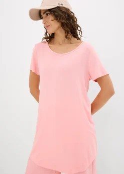 T-shirt long en viscose douce