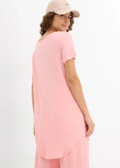 T-shirt long en viscose douce