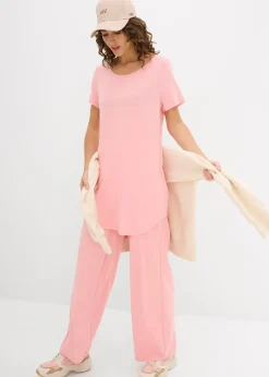 T-shirt long en viscose douce