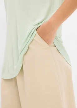 T-shirt long en viscose douce