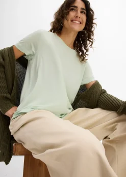 T-shirt long en viscose douce