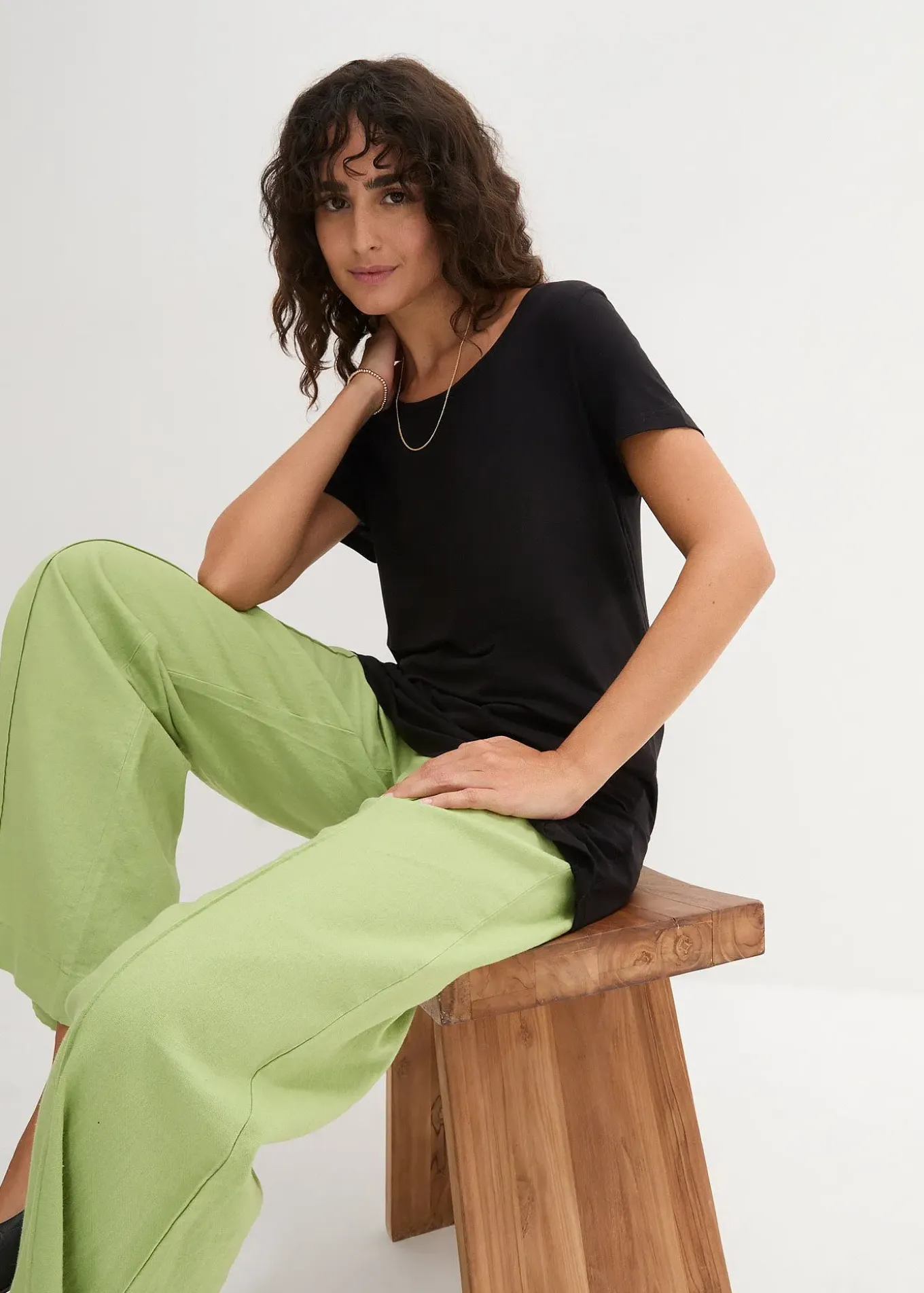 T-shirt long en viscose douce