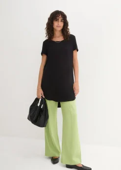 T-shirt long en viscose douce