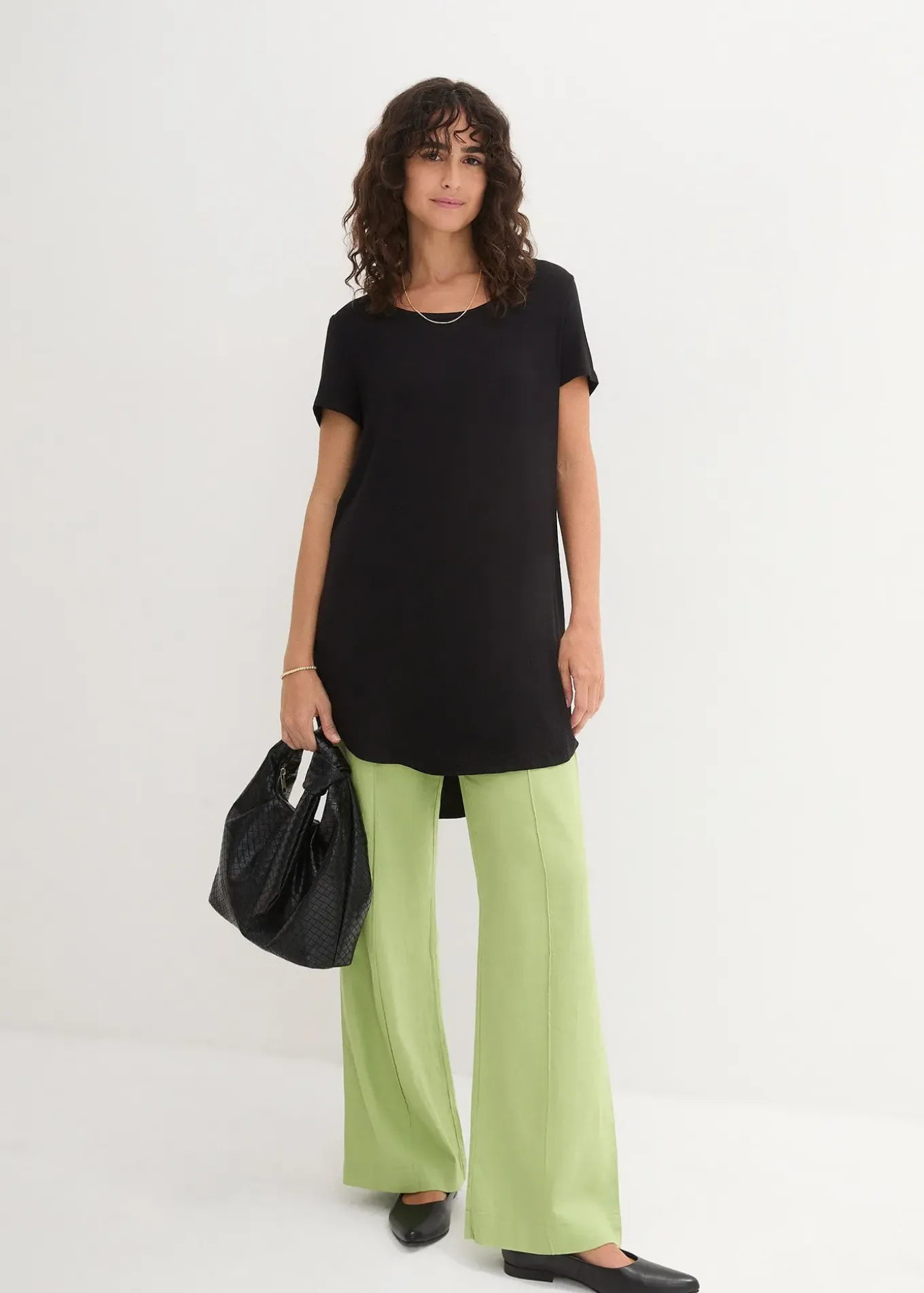 T-shirt long en viscose douce