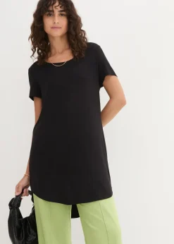 T-shirt long en viscose douce