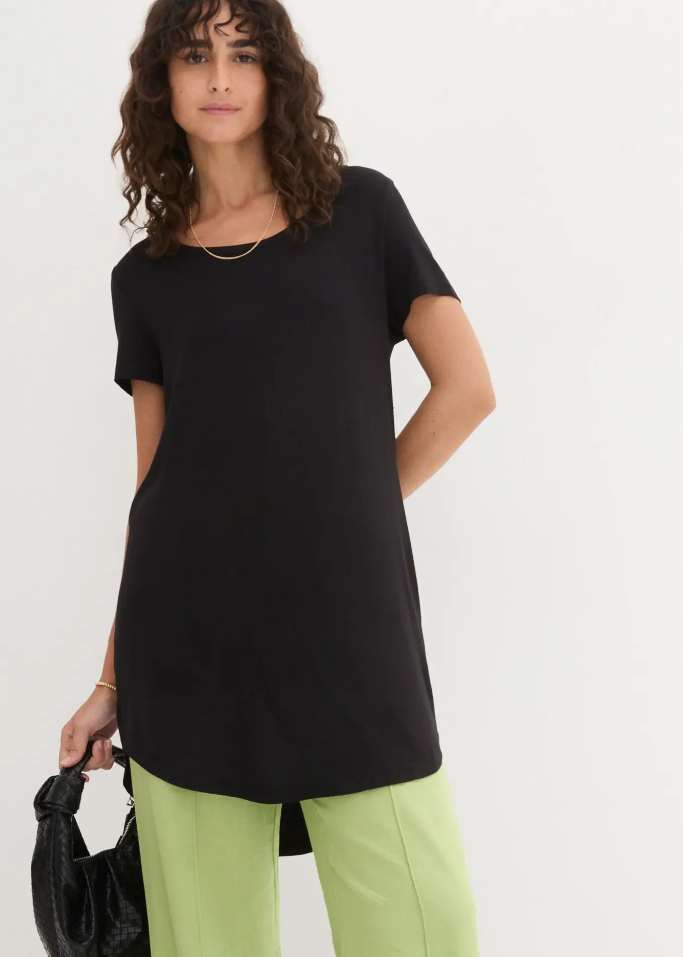 T-shirt long en viscose douce