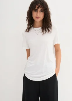 T-shirt long en viscose douce
