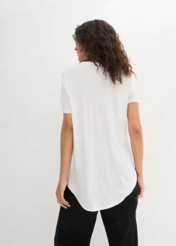 T-shirt long en viscose douce