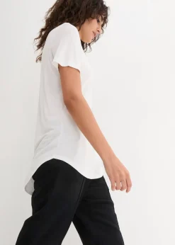 T-shirt long en viscose douce