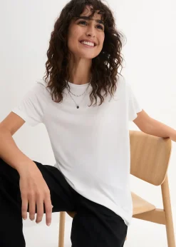 T-shirt long en viscose douce