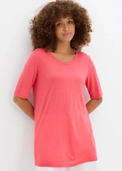T-shirt long en viscose douce